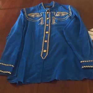 Bob Mackie Wearable Art tunic blouse (NWT)